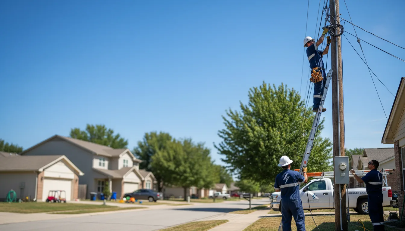 Residential electrician providing installation services in Eunice, NM